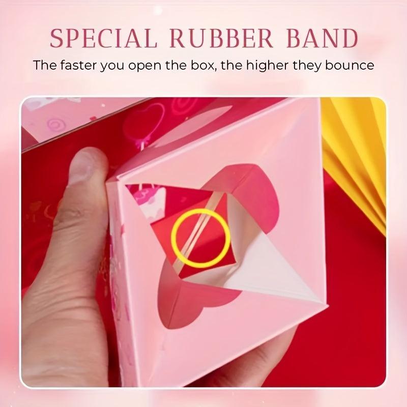 Surprise Folding Bounce Boxes Cards - Gift Card for Birthday