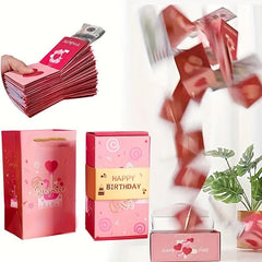 Surprise Folding Bounce Boxes Cards - Gift Card for Birthday