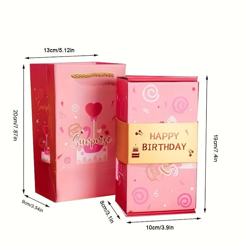 Surprise Folding Bounce Boxes Cards - Gift Card for Birthday