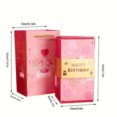 Surprise Folding Bounce Boxes Cards - Gift Card for Birthday