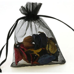 30pcs Drawstring Organza Gift Bags 12.7x17.78cm Transparent Jewelry Pouches