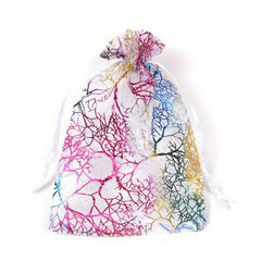 50pcs Organza Drawstring Bags For Jewelry Party Festive Cosmetics Candy