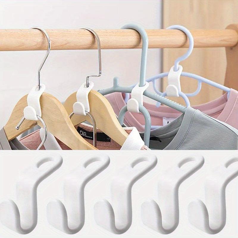 5pcs Hanger Connection Hook Clothes Hangers For Closet Plastic Clothes Rack