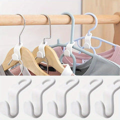 5pcs Hanger Connection Hook Clothes Hangers For Closet Plastic Clothes Rack
