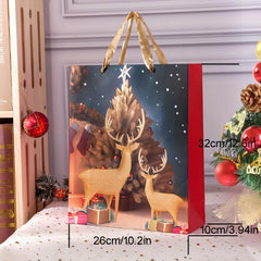 12pcs Christmas Craft Gift Bags - Large, Medium, Small - Party Favor Bags
