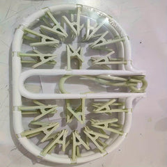 32 Clips Drying Rack Multifunctional Hanger for Clothing Stores