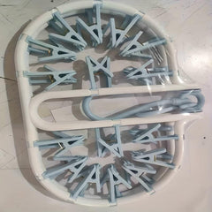 32 Clips Drying Rack Multifunctional Hanger for Clothing Stores