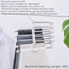 5 in 1 Magic Trouser Rack Hanger - Closet Space Saver