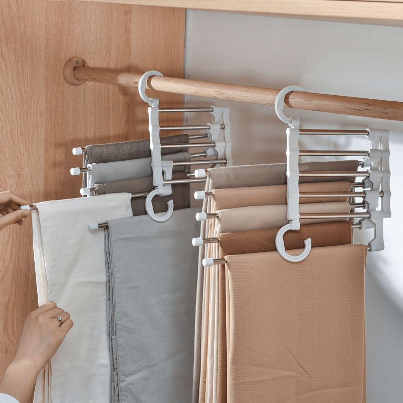 5 in 1 Magic Trouser Rack Hanger - Closet Space Saver