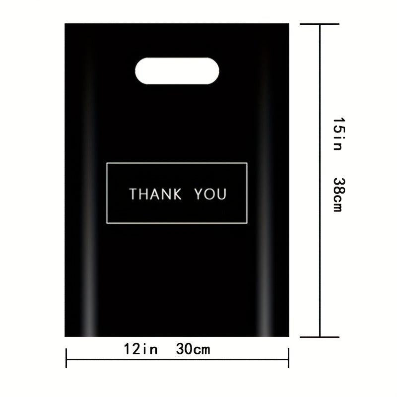 100pcs Thank You Merchandise Bags Retail Shopping Bags