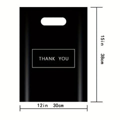 100pcs Thank You Merchandise Bags Retail Shopping Bags