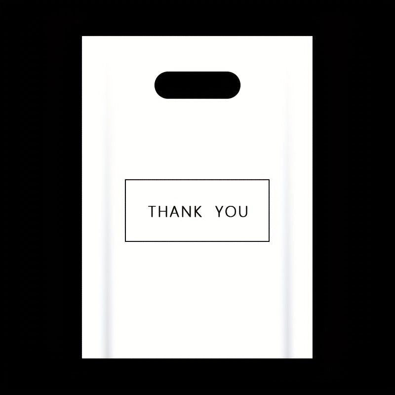 100pcs Thank You Merchandise Bags Retail Shopping Bags