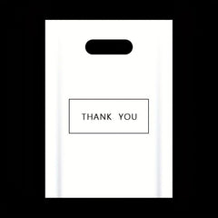 100pcs Thank You Merchandise Bags Retail Shopping Bags