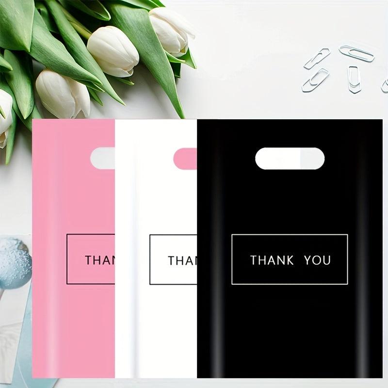 100pcs Thank You Merchandise Bags Retail Shopping Bags