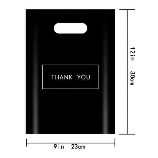 100pcs Thank You Merchandise Bags Retail Shopping Bags