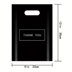 100pcs Thank You Merchandise Bags Retail Shopping Bags