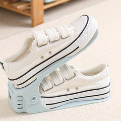 Adjustable Double Layer Shoe Rack Space Saving Organizer