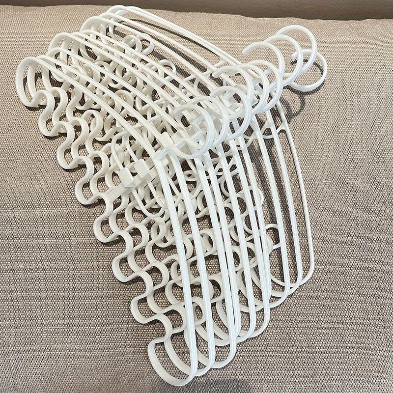 10pcs Wave Lingerie Hanging Rack Underwear Storage Coat Hanger
