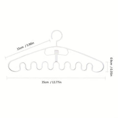 10pcs Wave Lingerie Hanging Rack Underwear Storage Coat Hanger
