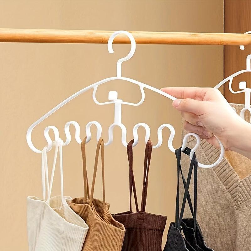 10pcs Wave Lingerie Hanging Rack Underwear Storage Coat Hanger