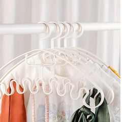10pcs Wave Lingerie Hanging Rack Underwear Storage Coat Hanger