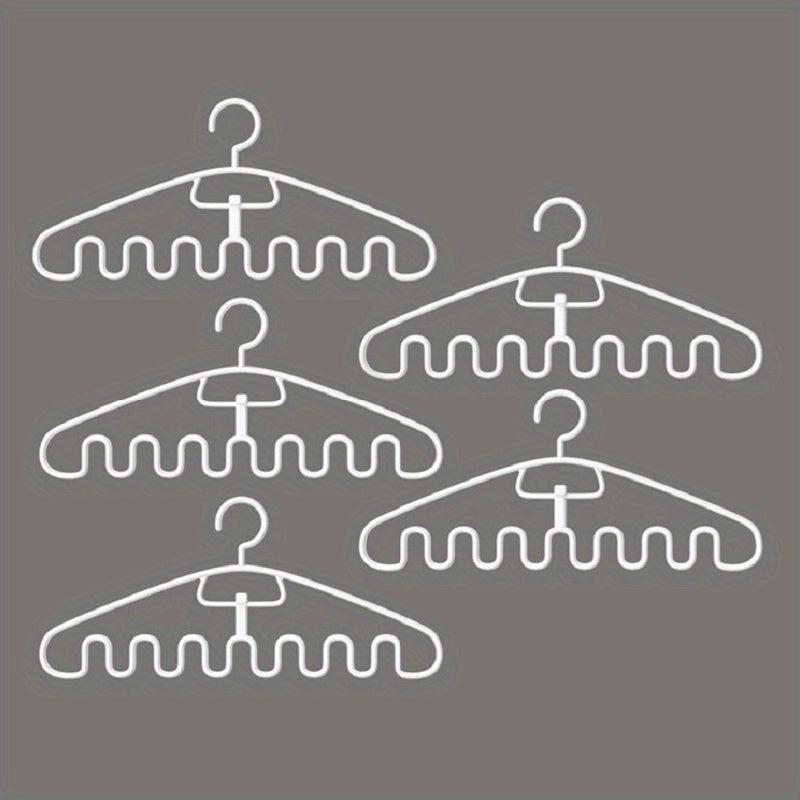 10pcs Wave Lingerie Hanging Rack Underwear Storage Coat Hanger