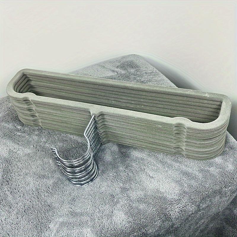 10pcs Flocked Coat Rack Trouser Rack Hanger Set