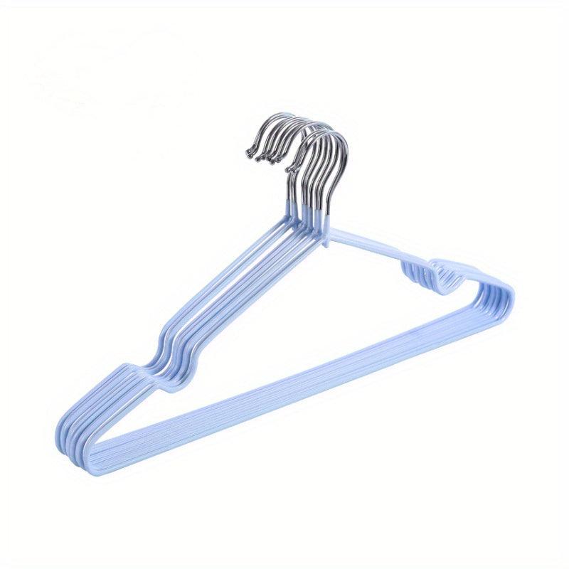 5pcs Metal Anti-Skid Hanger with Belt Groove for Clothing Store