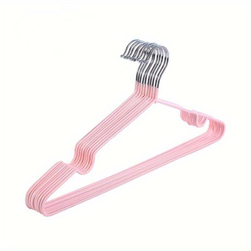 5pcs Metal Anti-Skid Hanger with Belt Groove for Clothing Store