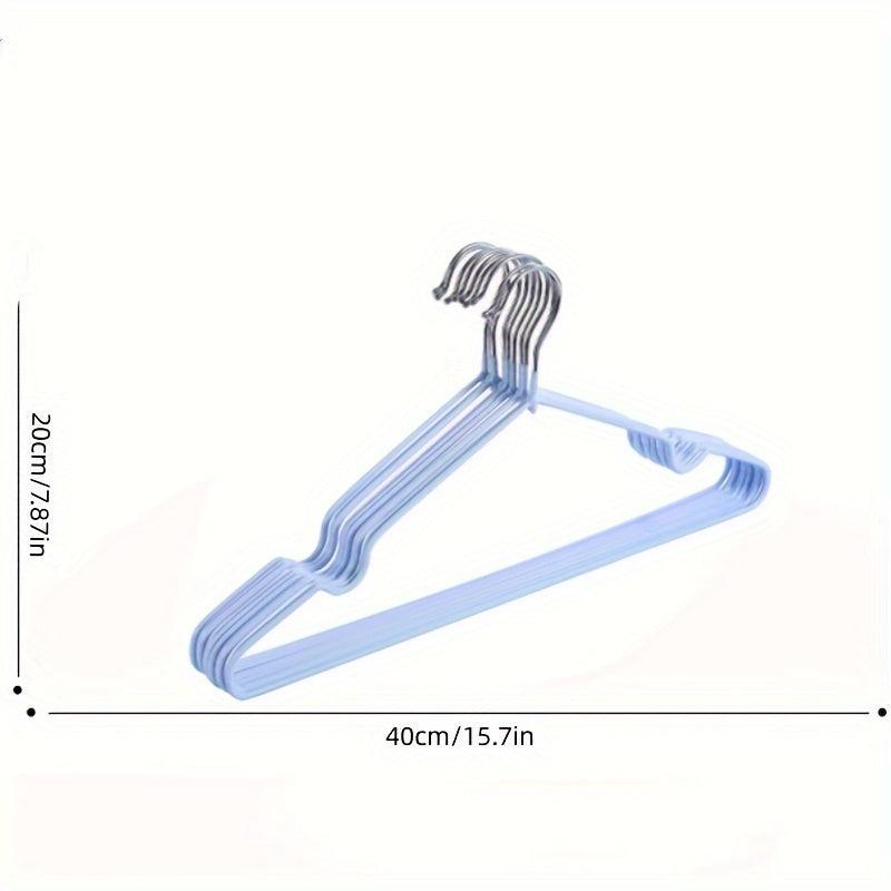 5pcs Metal Anti-Skid Hanger with Belt Groove for Clothing Store