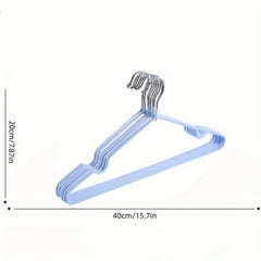 5pcs Metal Anti-Skid Hanger with Belt Groove for Clothing Store