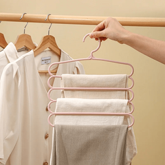 2pcs 5 Layer Pants Hanger Multifunctional Rack Scarf Storage