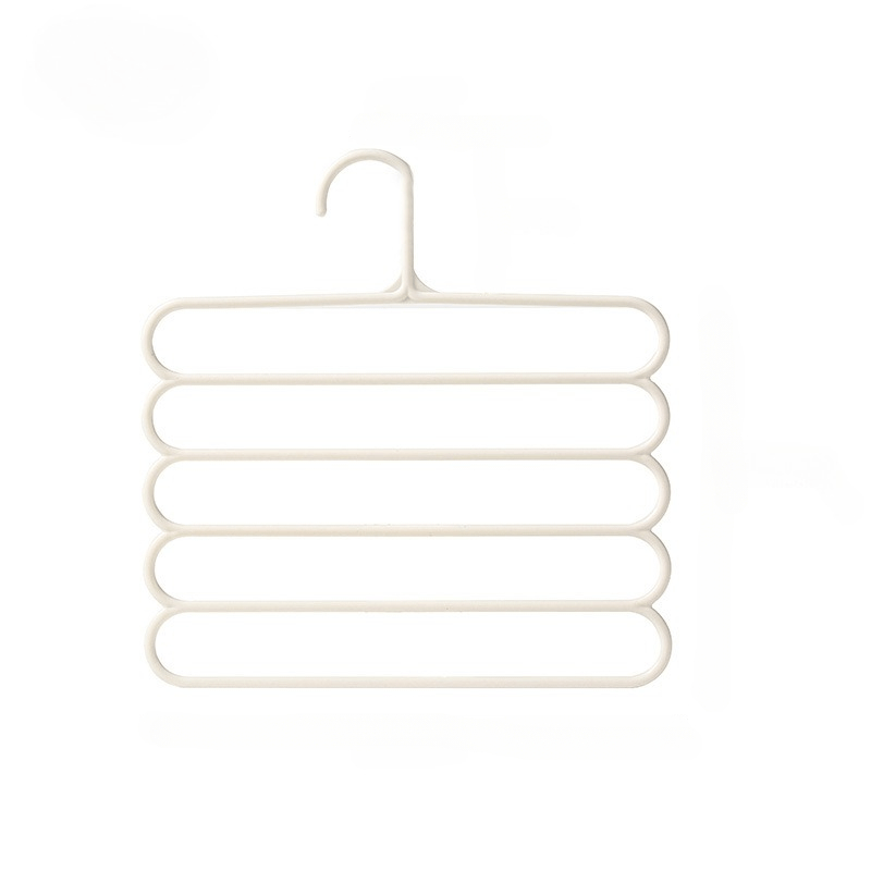 2pcs 5 Layer Pants Hanger Multifunctional Rack Scarf Storage