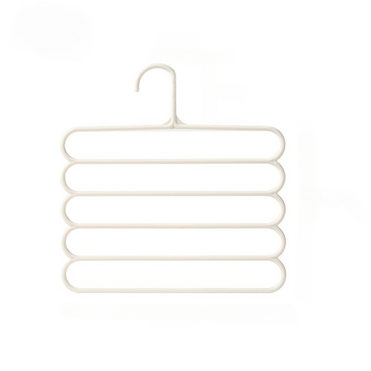 2pcs 5 Layer Pants Hanger Multifunctional Rack Scarf Storage