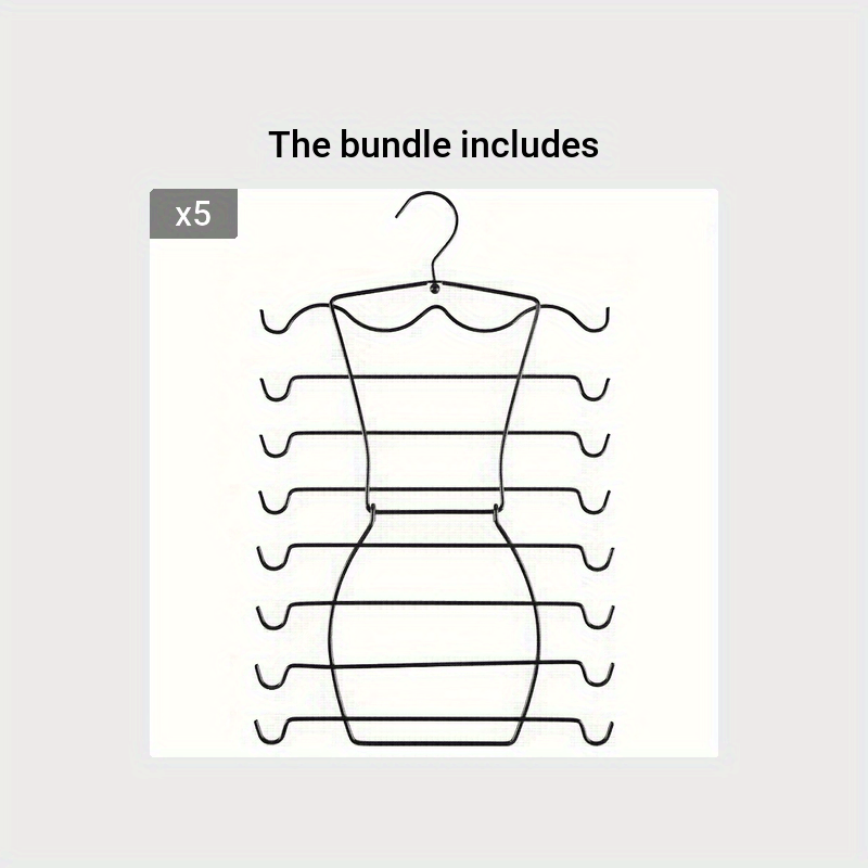 8 Layer Metal Folding Vest Hanger Scarf Tie Belt Wardrobe Organizer