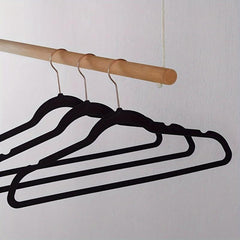 10pcs Rose Golden Velvet Hangers Non Slip Sturdy Gray Heavy Duty Hangers