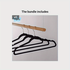 10pcs Rose Golden Velvet Hangers Non Slip Sturdy Gray Heavy Duty Hangers