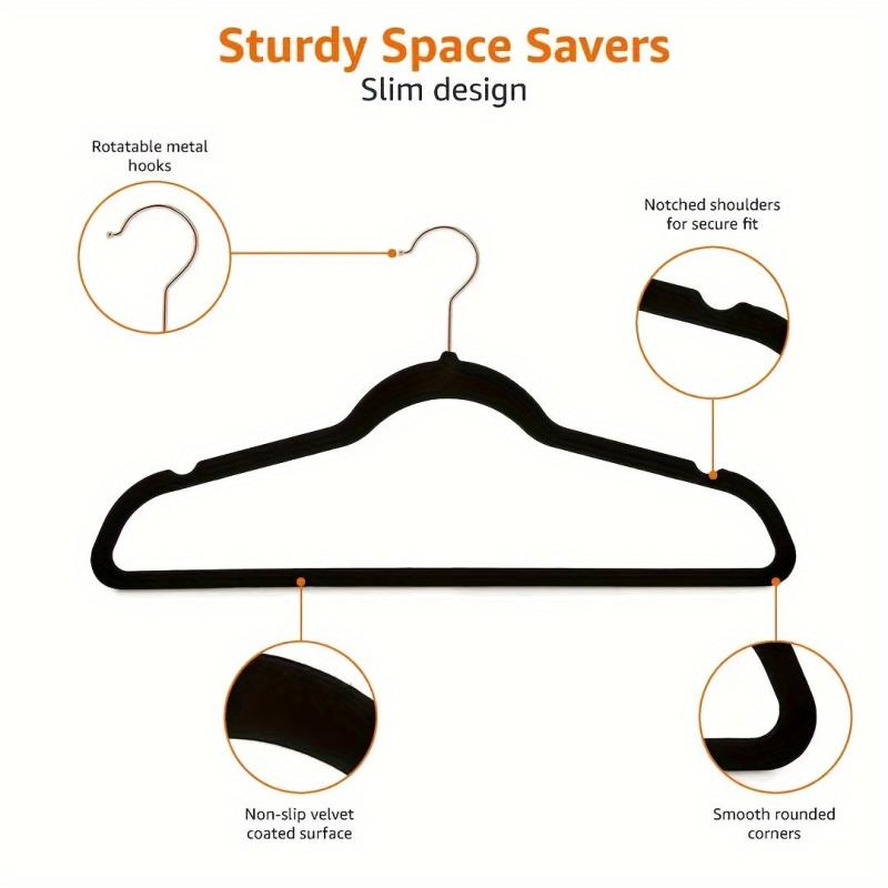 10pcs Rose Golden Velvet Hangers Non Slip Sturdy Gray Heavy Duty Hangers