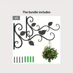 2pcs Hanging Plant Bracket Wall Hook 30 48 Cm Plant Hangers Indoor Outdoor Plant