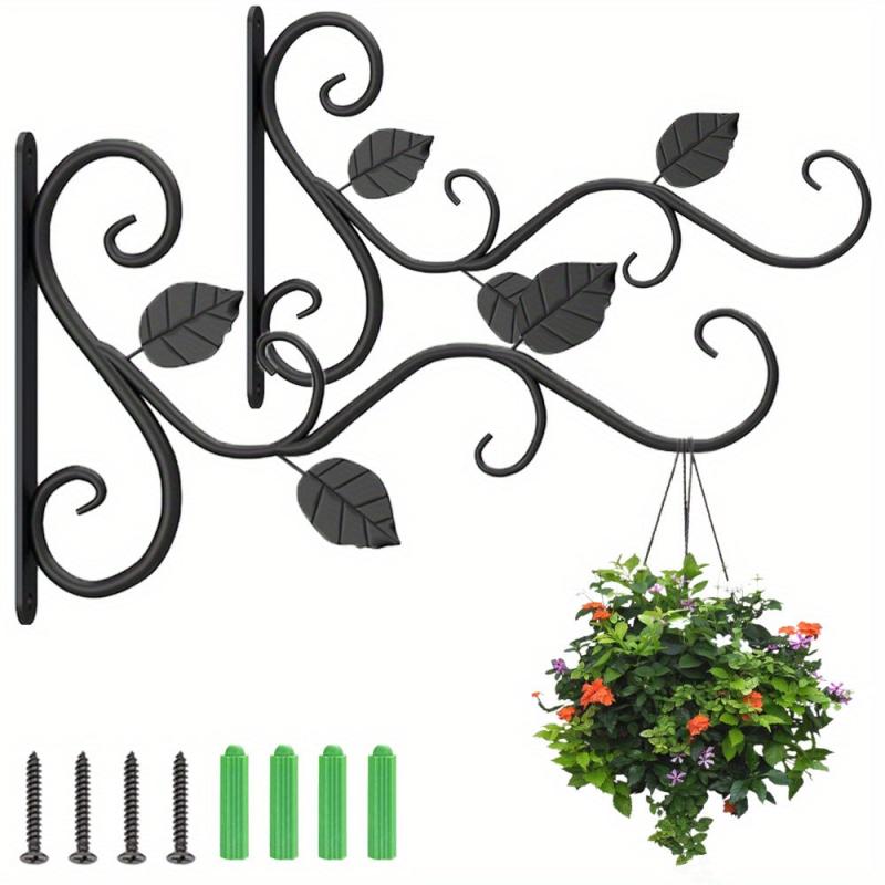 2pcs Hanging Plant Bracket Wall Hook 30 48 Cm Plant Hangers Indoor Outdoor Plant