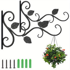 2pcs Hanging Plant Bracket Wall Hook 30 48 Cm Plant Hangers Indoor Outdoor Plant
