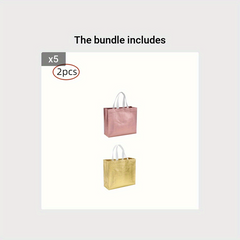 2pcs Reusable Gift Bags for Party Weddings, Light and Durable Shopping Bags