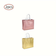 2pcs Reusable Gift Bags for Party Weddings, Light and Durable Shopping Bags