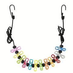 Retractable Portable Travel Clothesline with 12 Clips