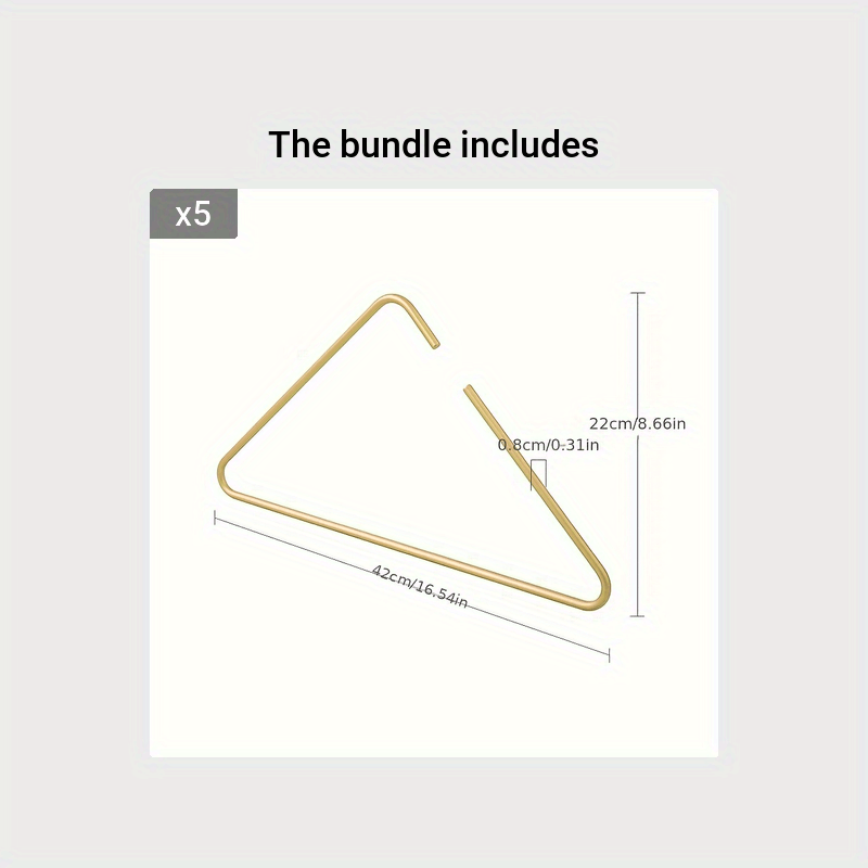 Aluminum Alloy Clothes Hanger Triangle Hanging Clothes Rack