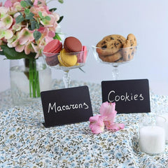 3pcs Mini Chalkboard Signs Food Labels Tabletop Signs for Party Buffet Decor