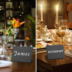 3pcs Mini Chalkboard Signs Food Labels Tabletop Signs for Party Buffet Decor