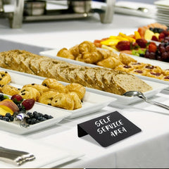3pcs Mini Chalkboard Signs Food Labels Tabletop Signs for Party Buffet Decor