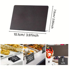 3pcs Mini Chalkboard Signs Food Labels Tabletop Signs for Party Buffet Decor