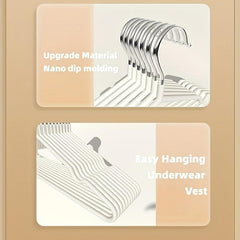 10pcs Metal Hanging Hook Clothes Hanger Non Slip Cloth Daily Portable Hangers